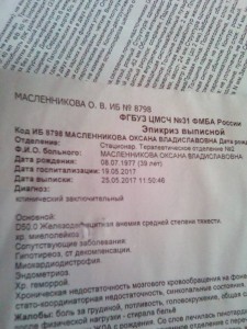 Мой диагноз поставлен в 17 году.